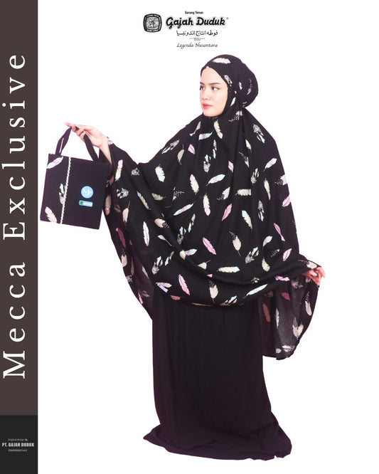 Ladies' Prayer Gown Mecca Exclusive -Black bulu