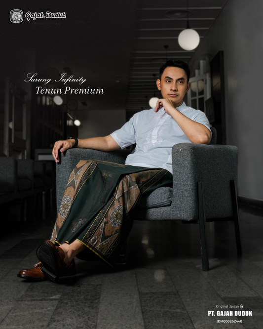 Sarung Premium Class-Infinity Warna Hijau