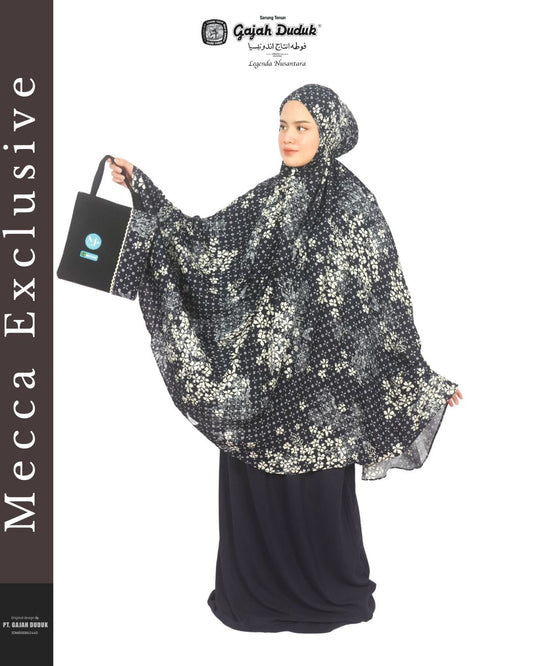 Ladies' Prayer Gown Mecca Exclusive - Black Kembang