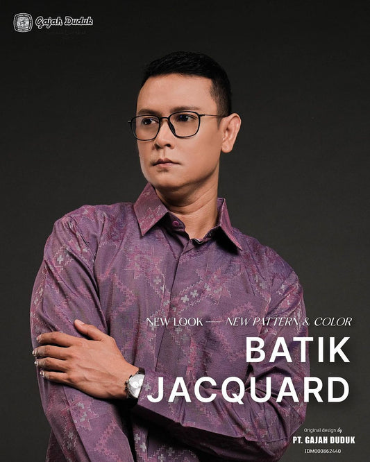 Batik Jacquard by Gajah Duduk-Motif Warna Ungu