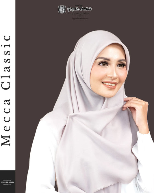 Hijab Mecca Polos by Gajah Duduk- abu2