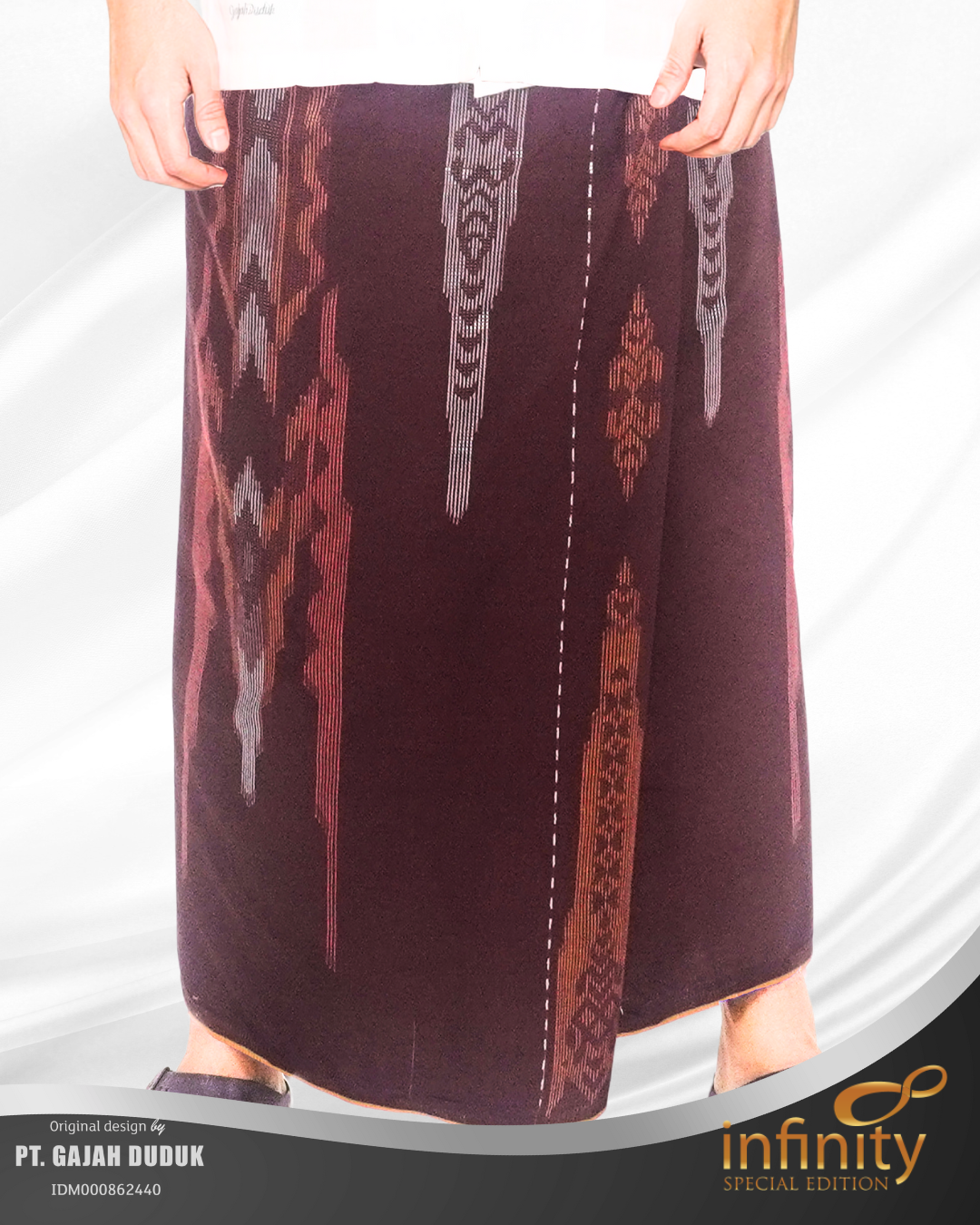 Sarung Premium Class - Infinity Coklat 2